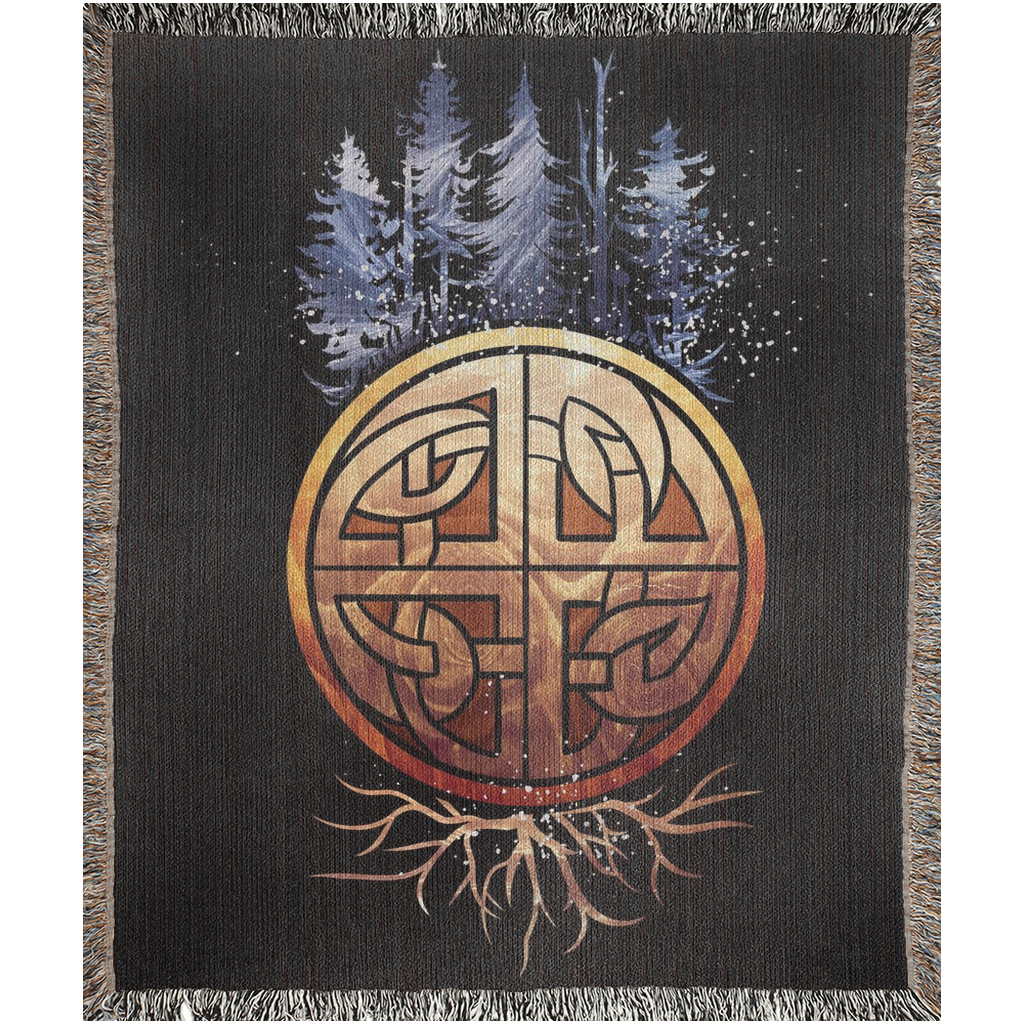 Ancient Winter - Celtic Knot Trees Blanket