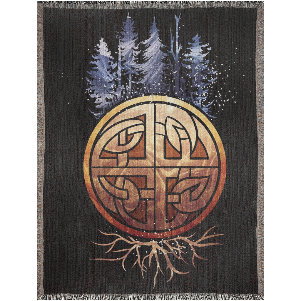 Ancient Winter - Celtic Knot Trees Blanket