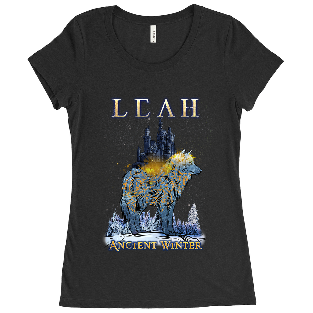 Ancient Winter - Double Sided Wolf &amp; Owl Ladies Shirt