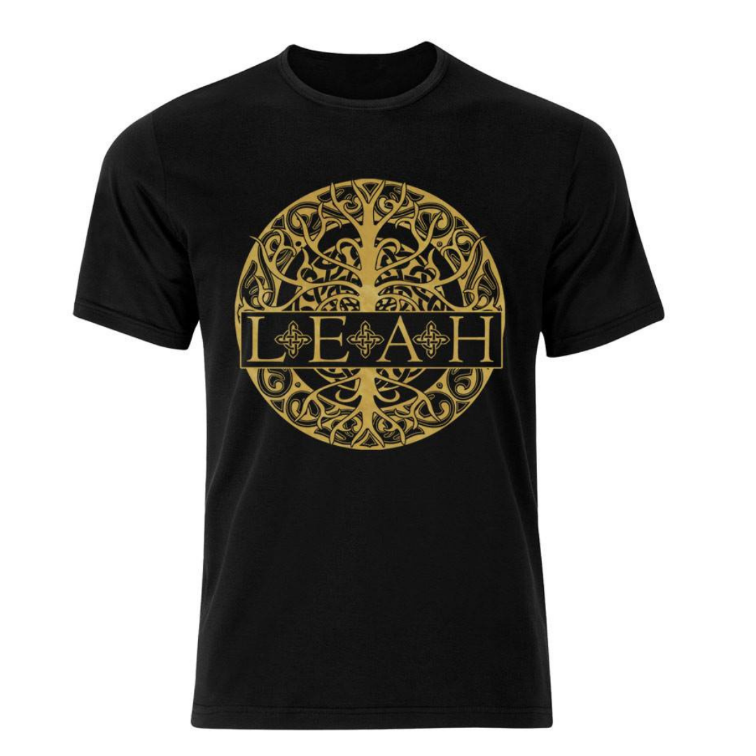LEAH - Gold Celtic Emblem Shirt